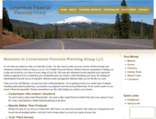 Tablet Screenshot of cornerstonefinancialbend.com